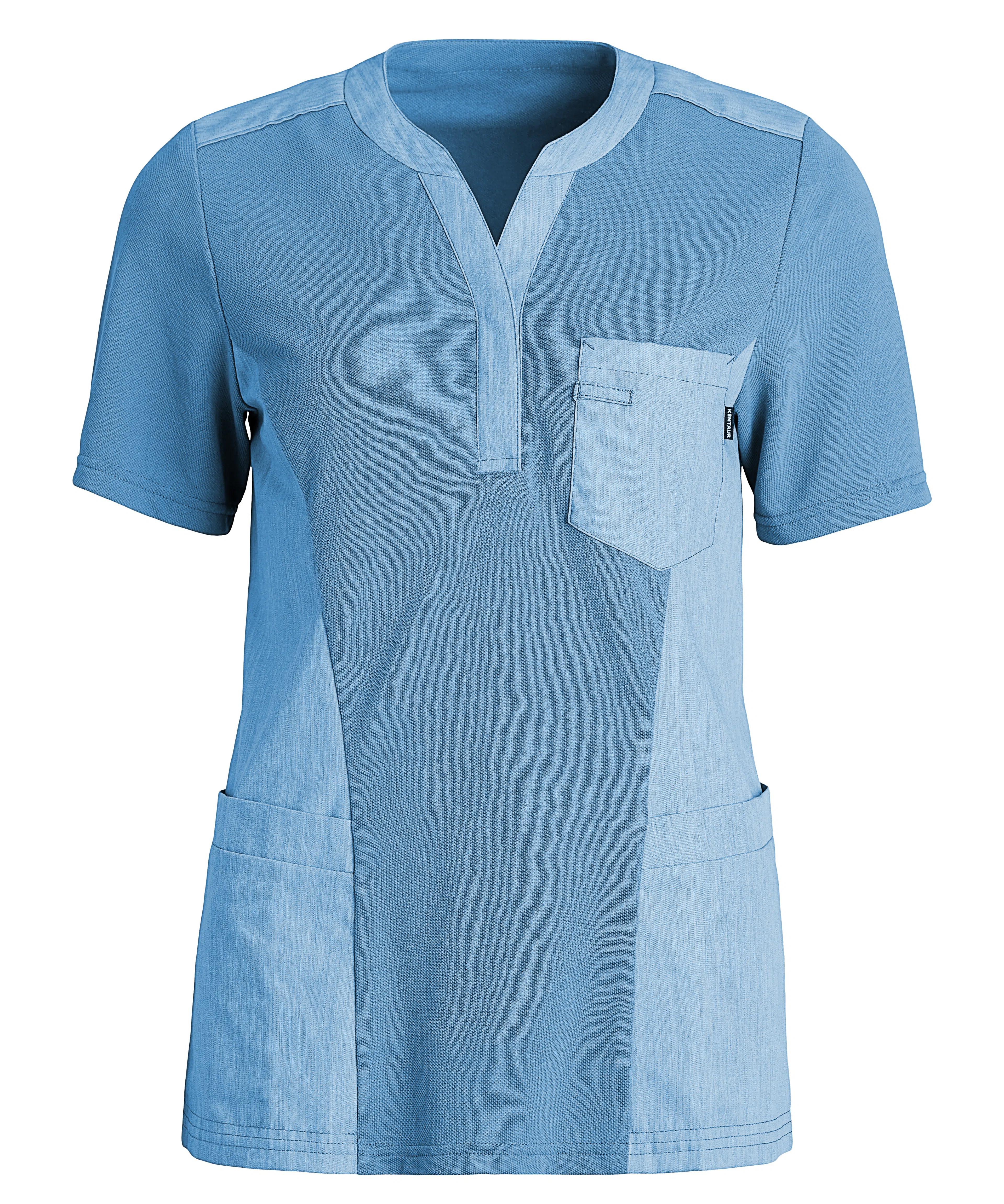 Dame piqué shirt v-hals
