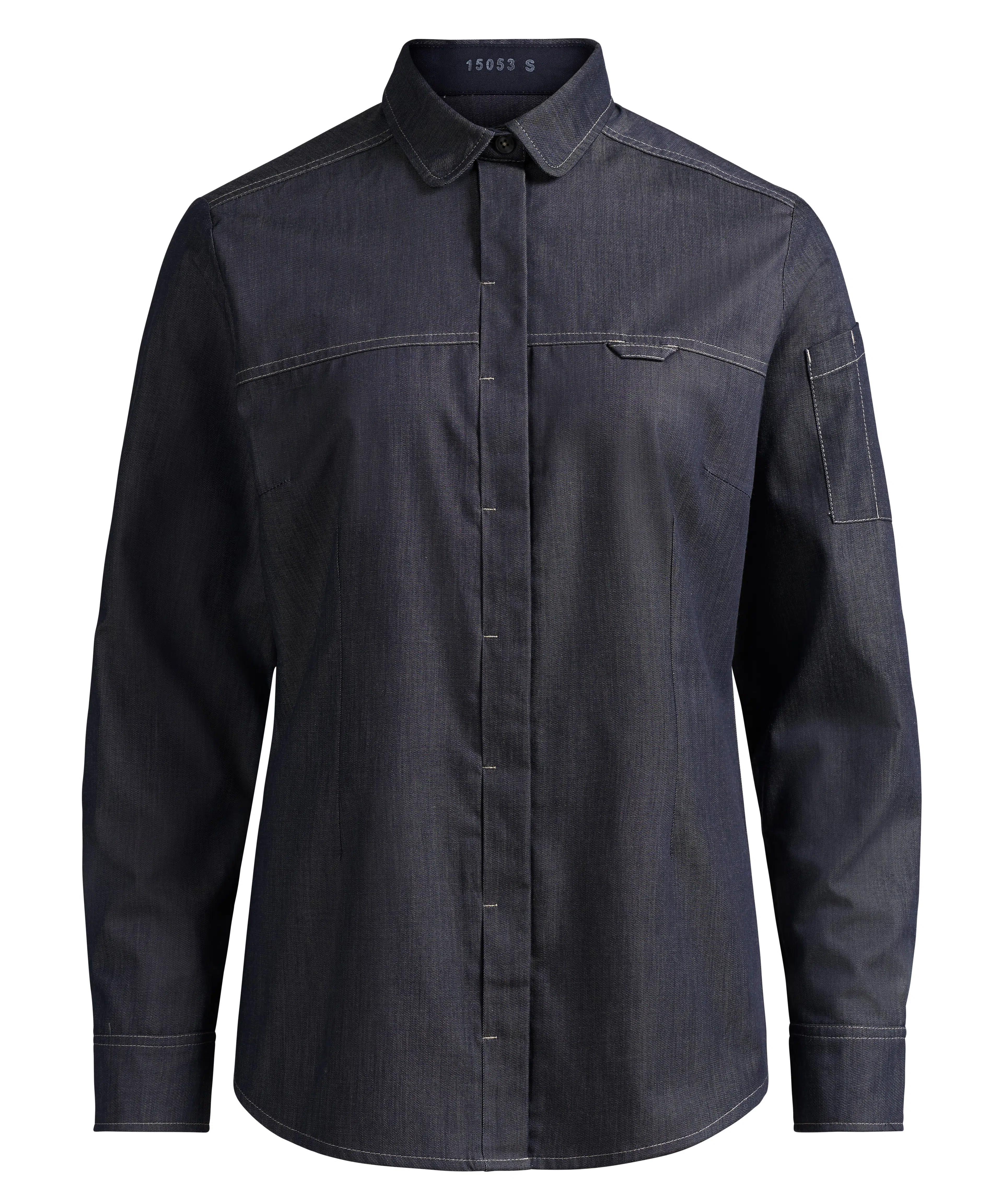 Damenbluse - denim blau