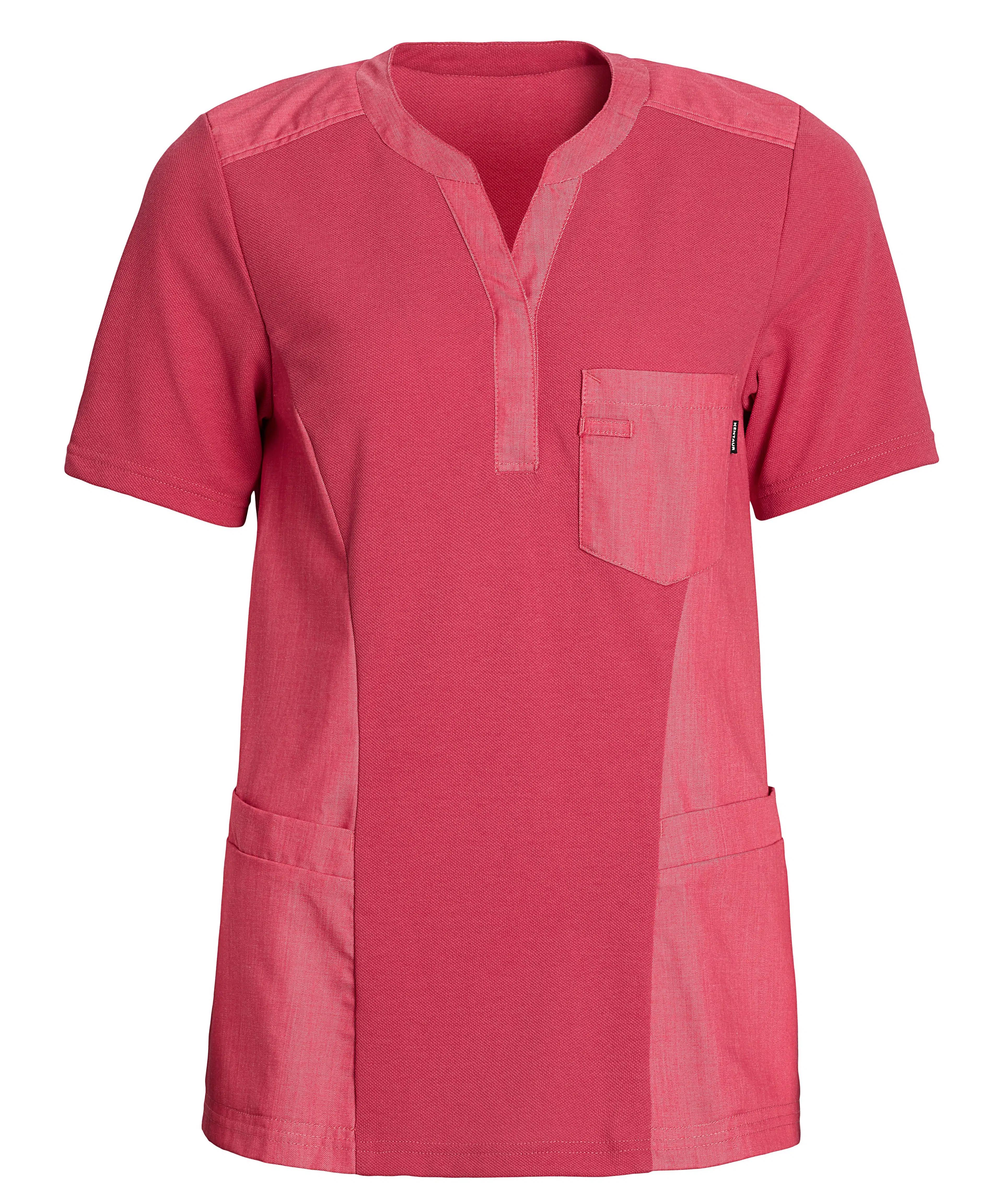 Dame piqué shirt v-hals