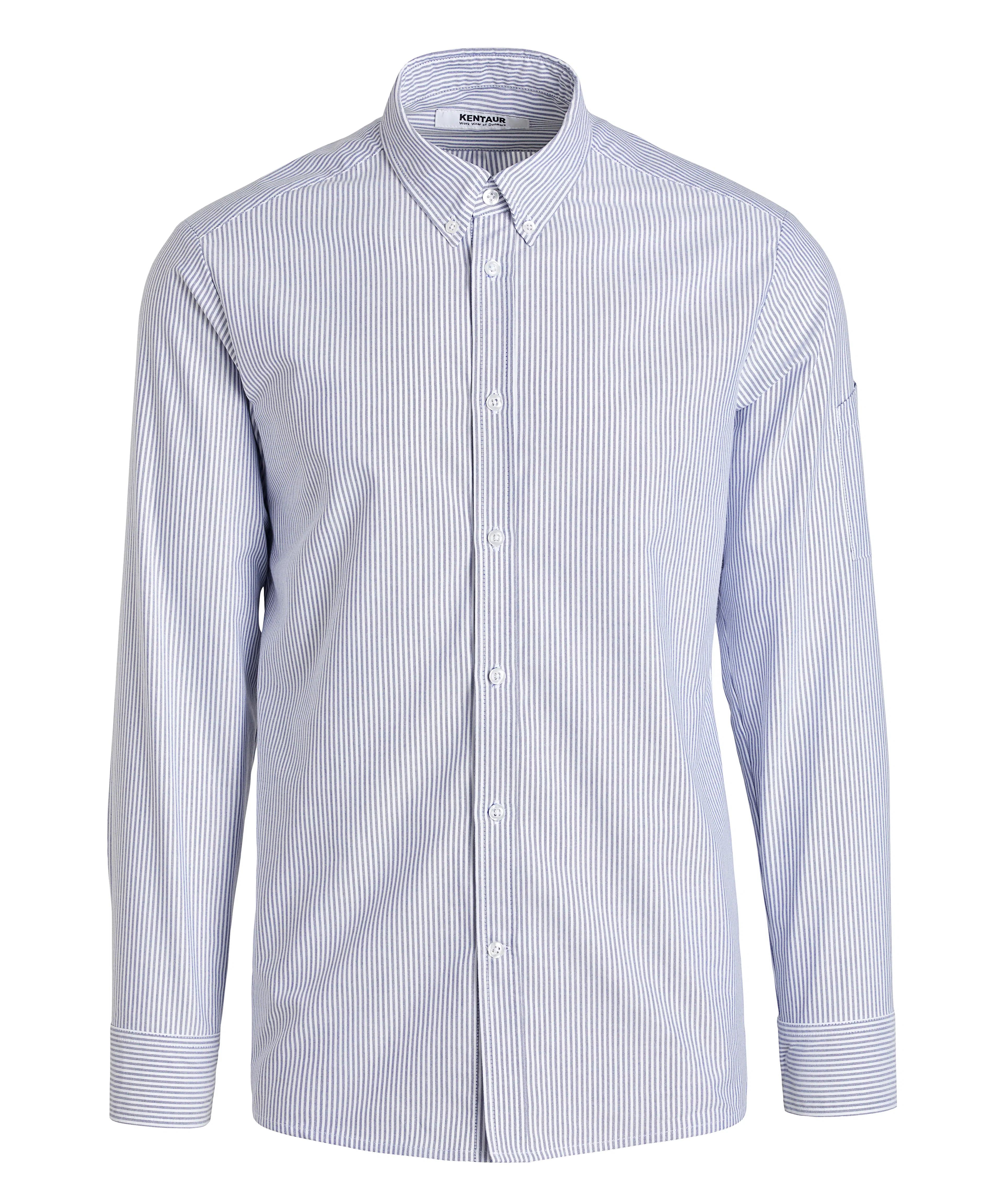 Oxford Herrenhemd Button-Down - blue stripe