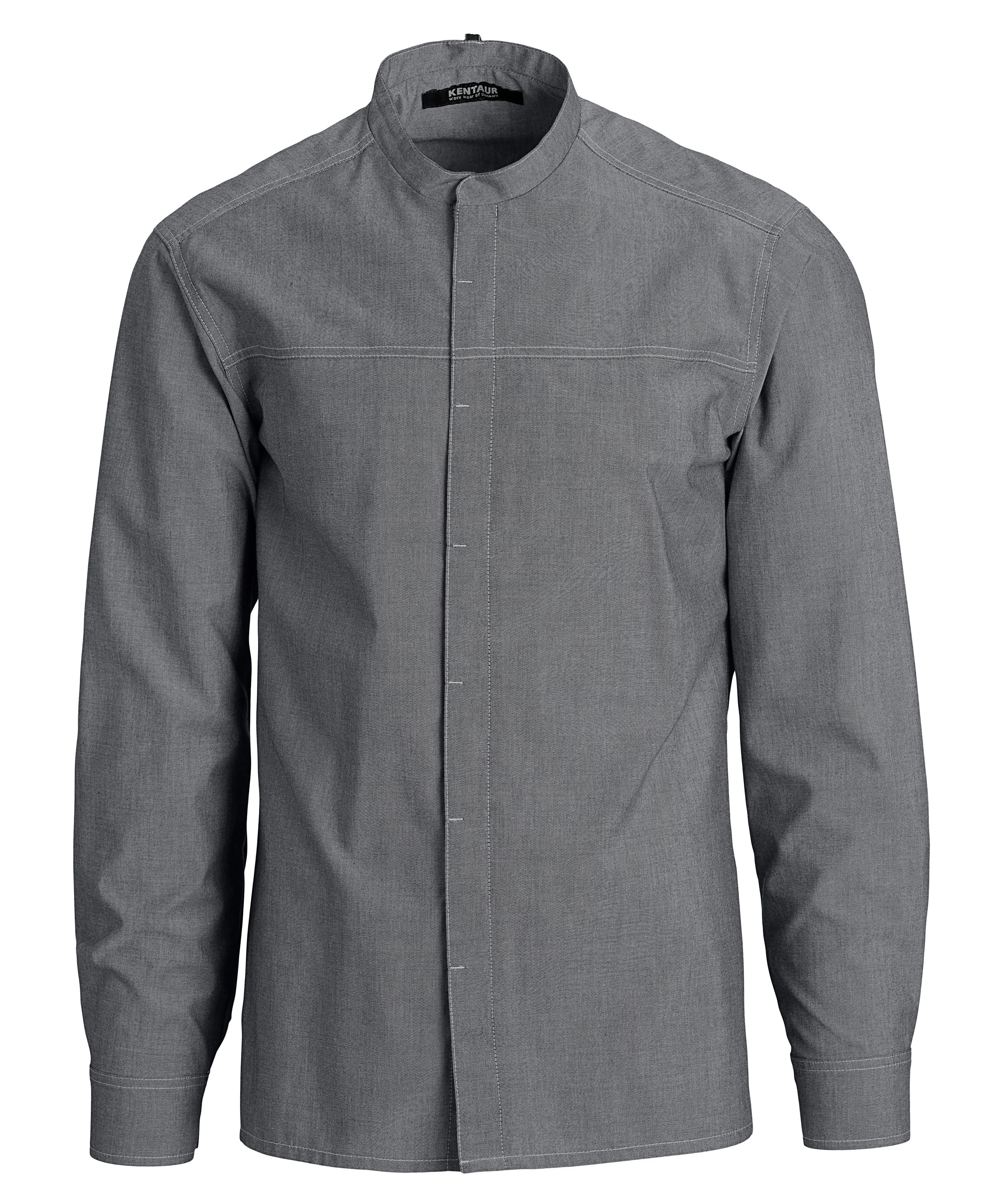 Koch/Servicehemd - chambray grau