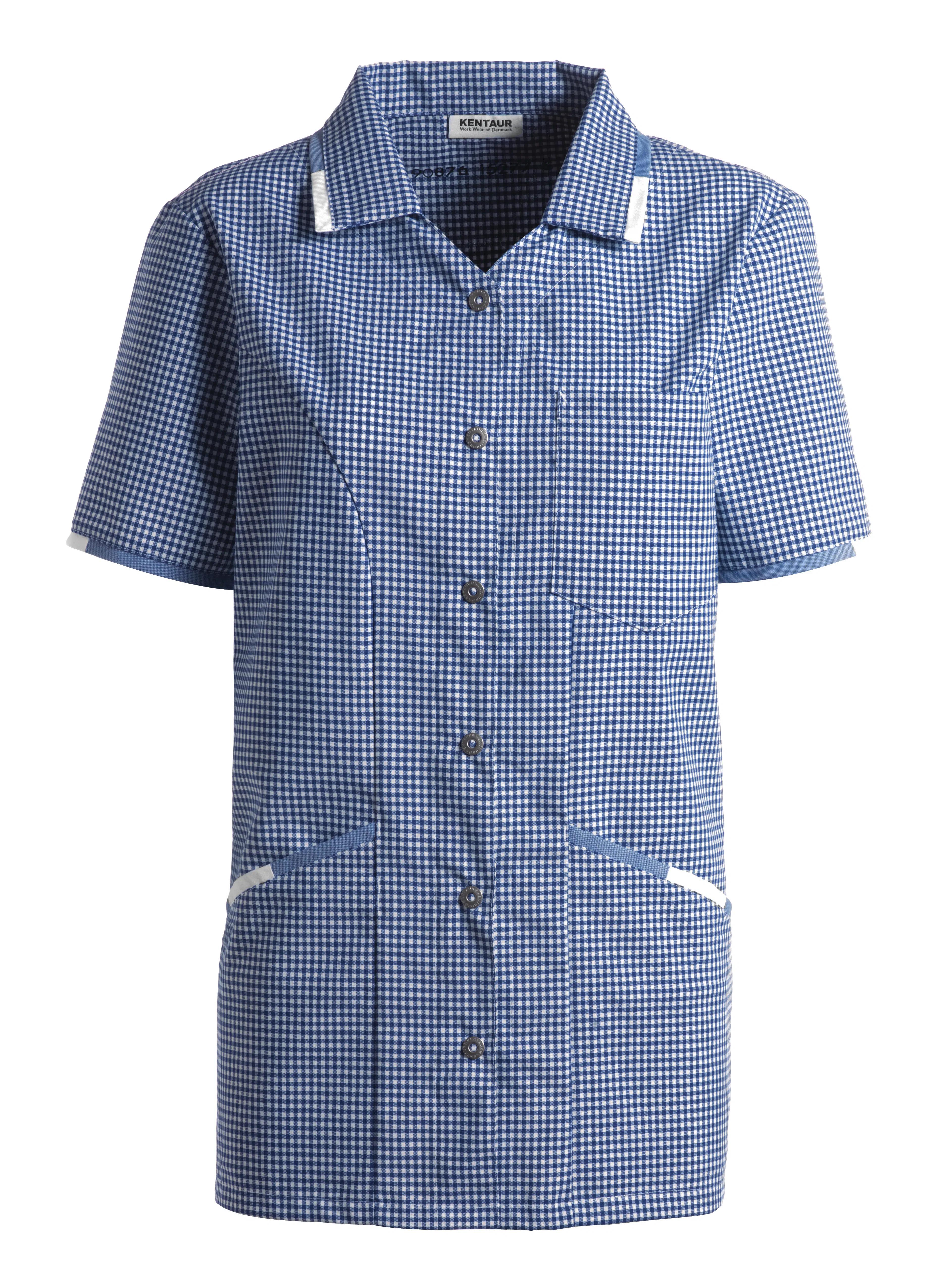 Damenkasack - navy/weiß kariert