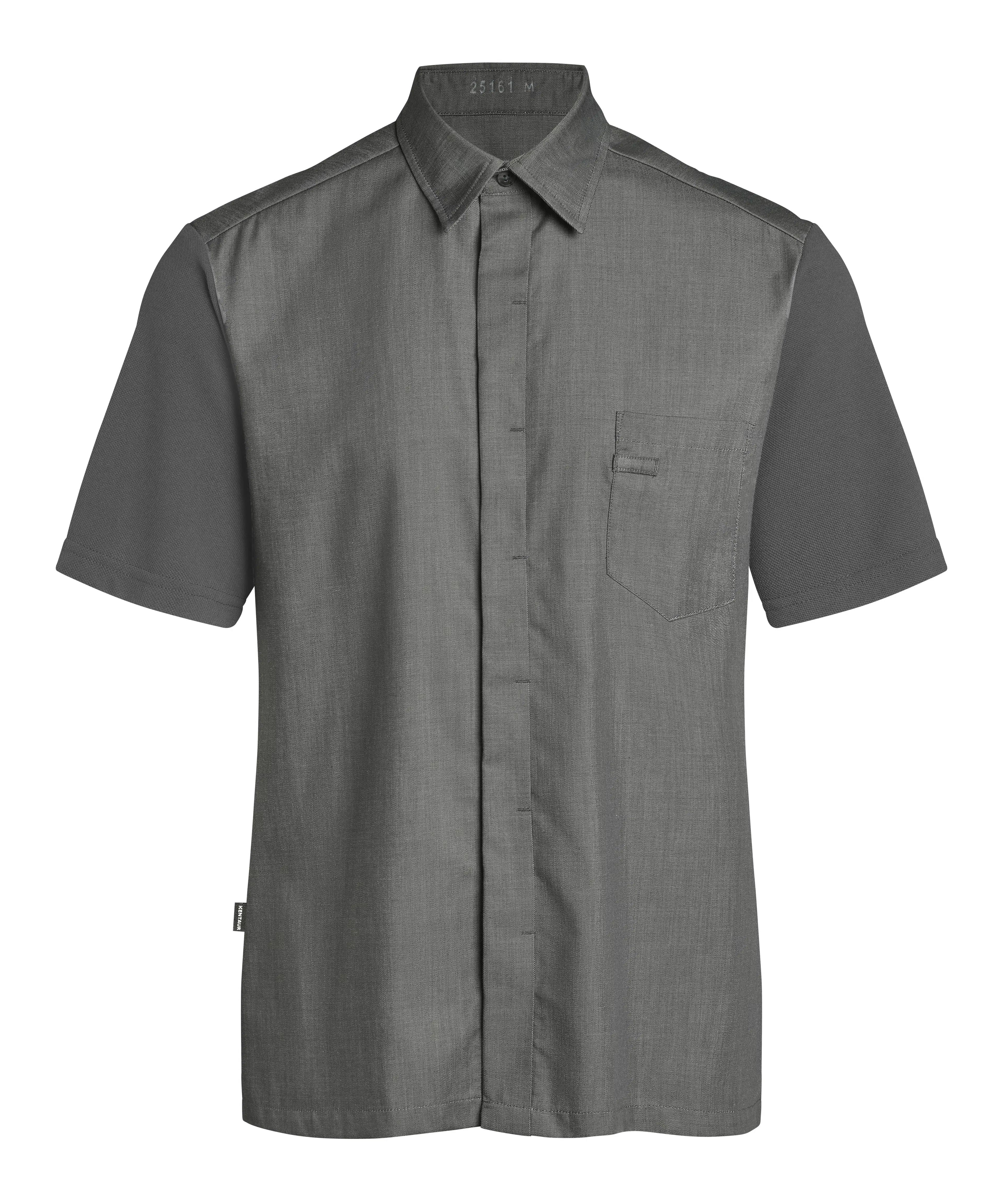 Herrenhemd Piqué - super grey
