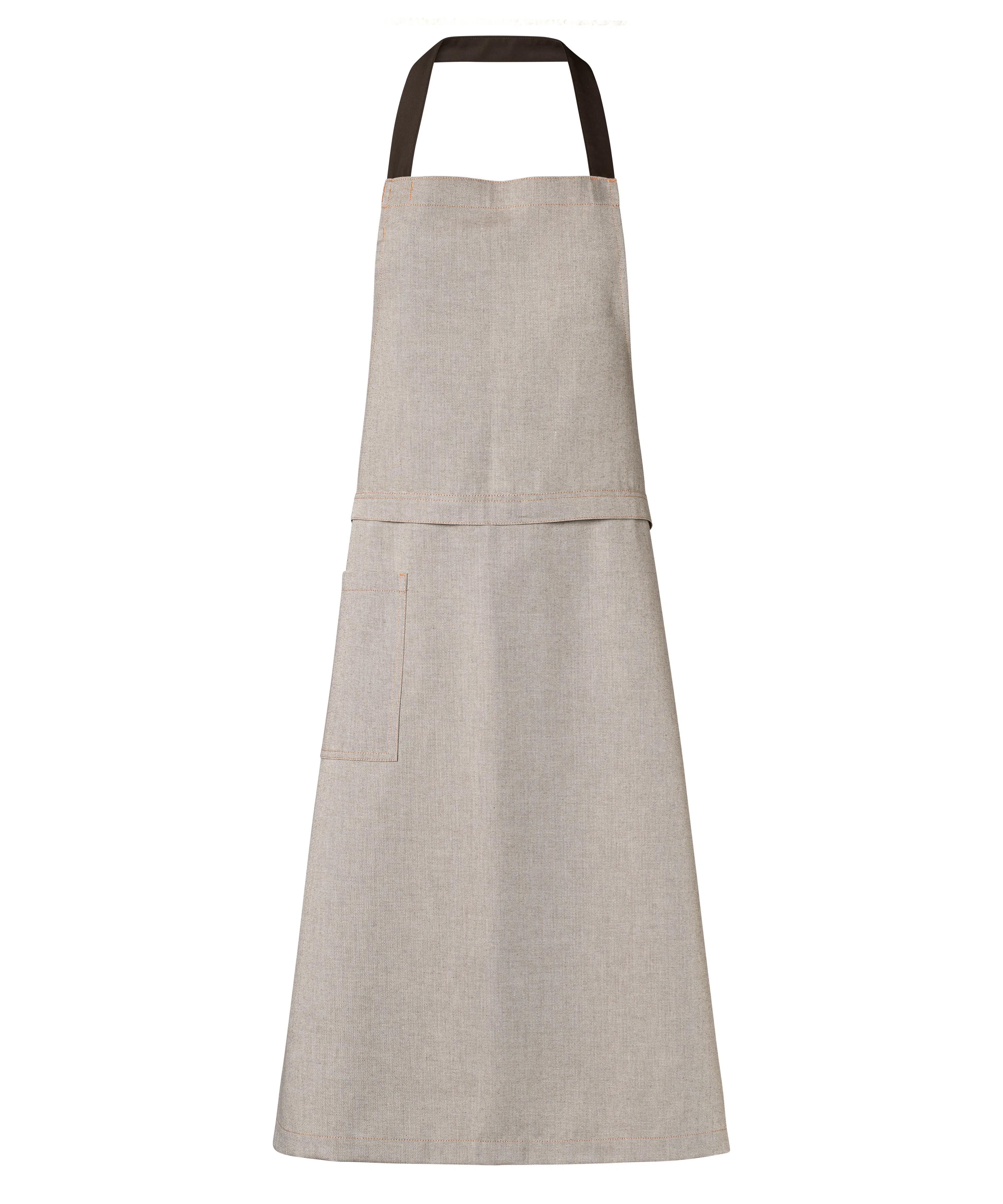 SNB Latzschürze m. Tasche, lang - mushroom