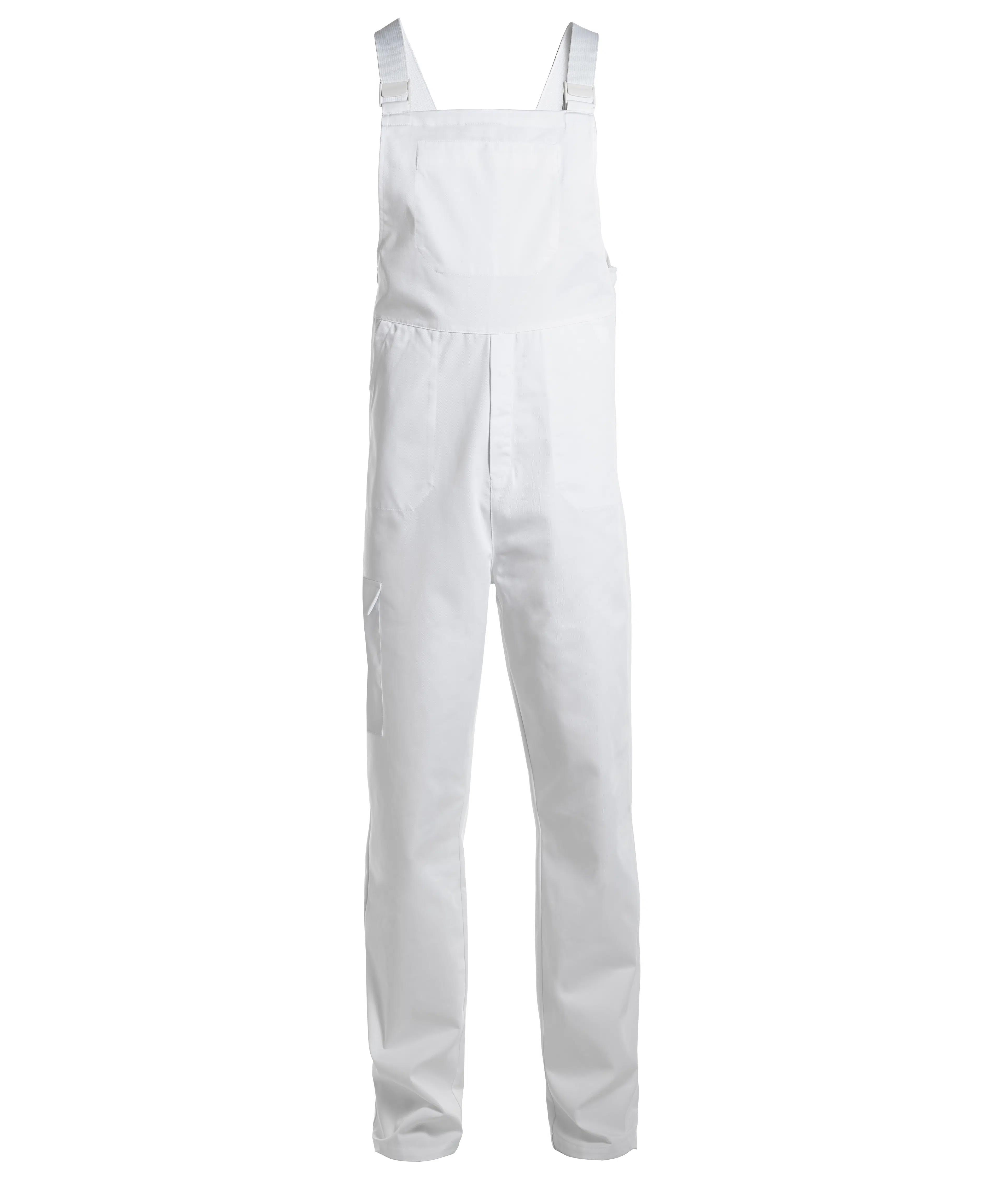 Unisex Latzhose - weiß 6XL