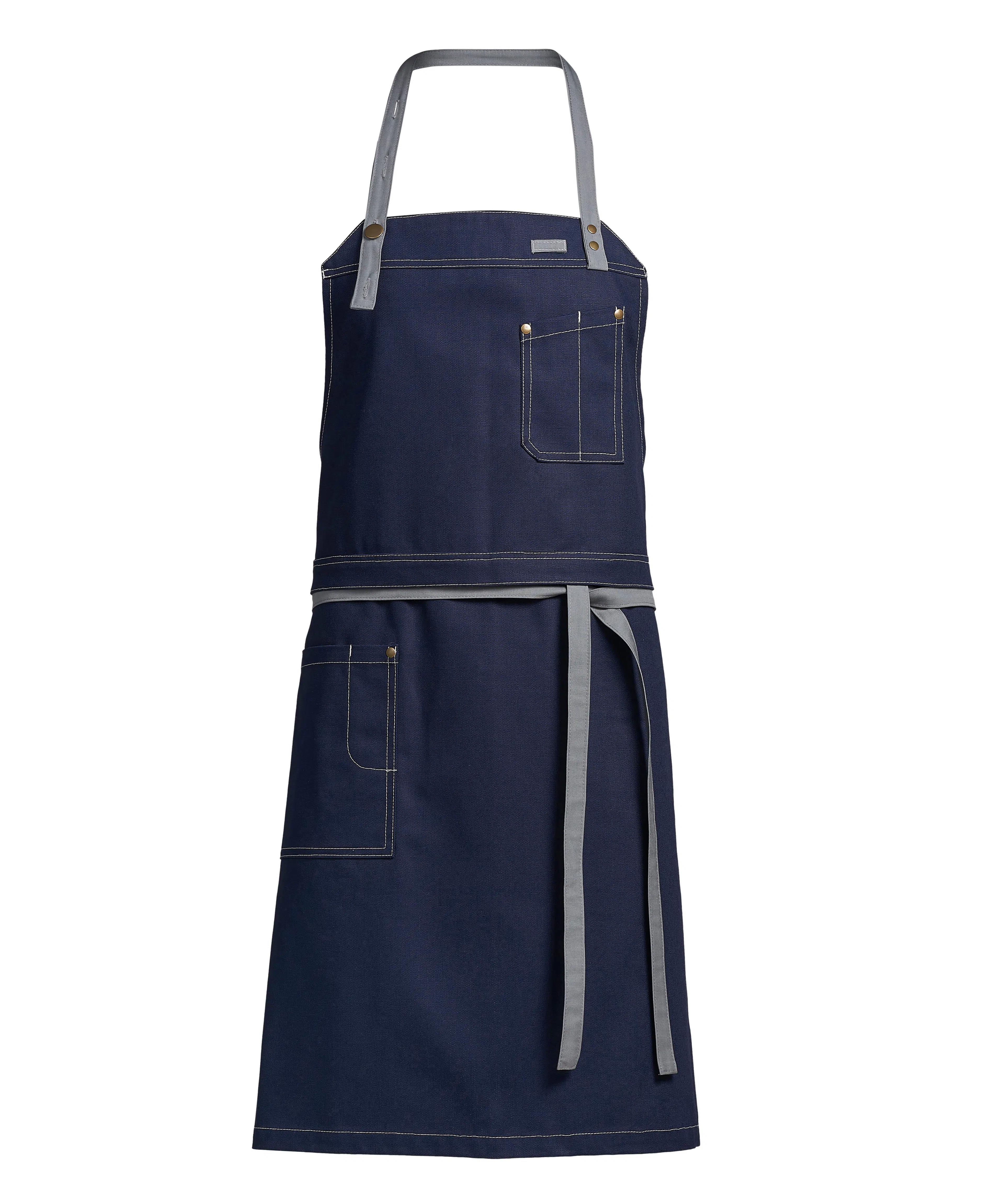 Raw Latzschürze m. taschen - sailor blau