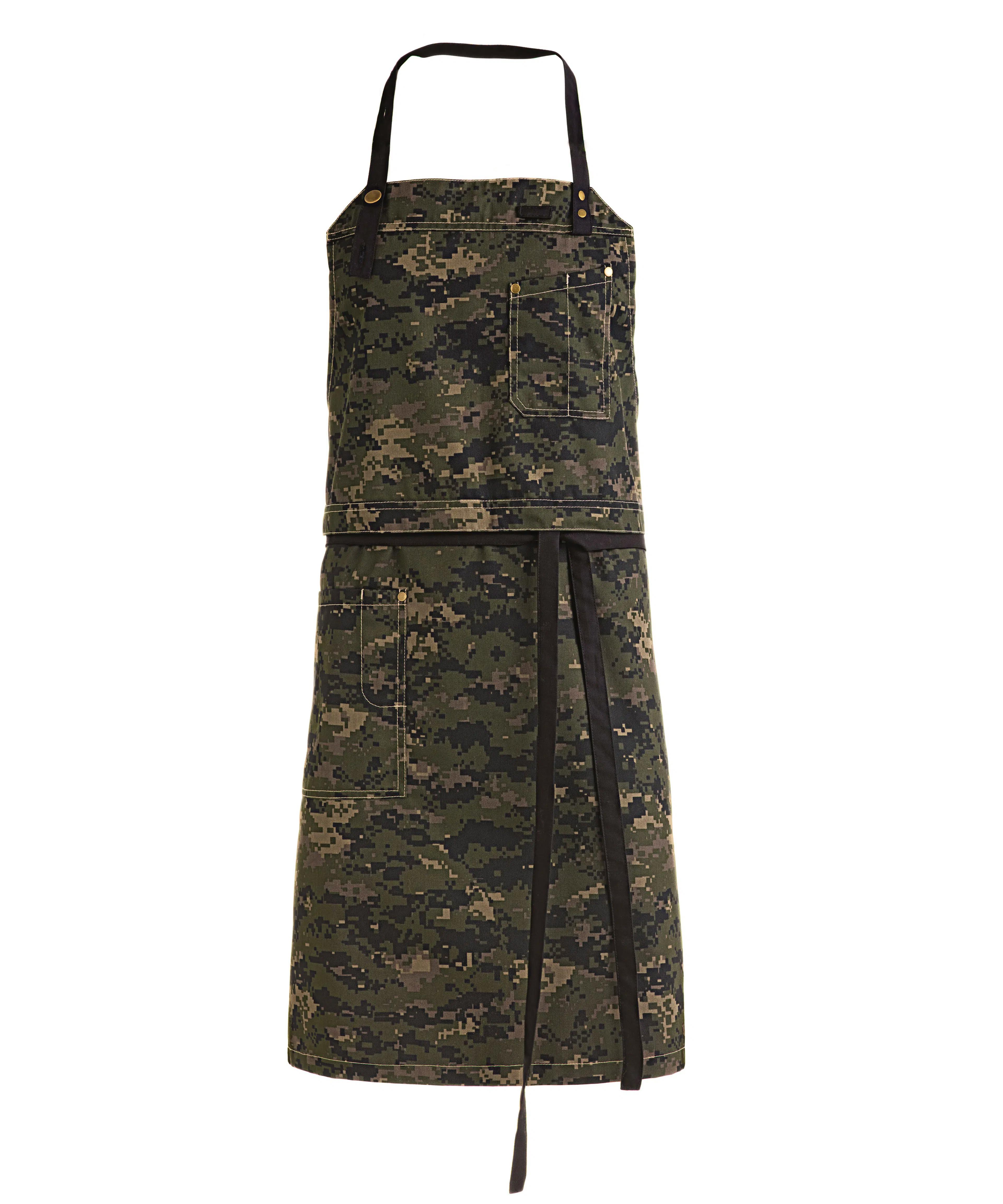 Raw Latzschürze - camouflage