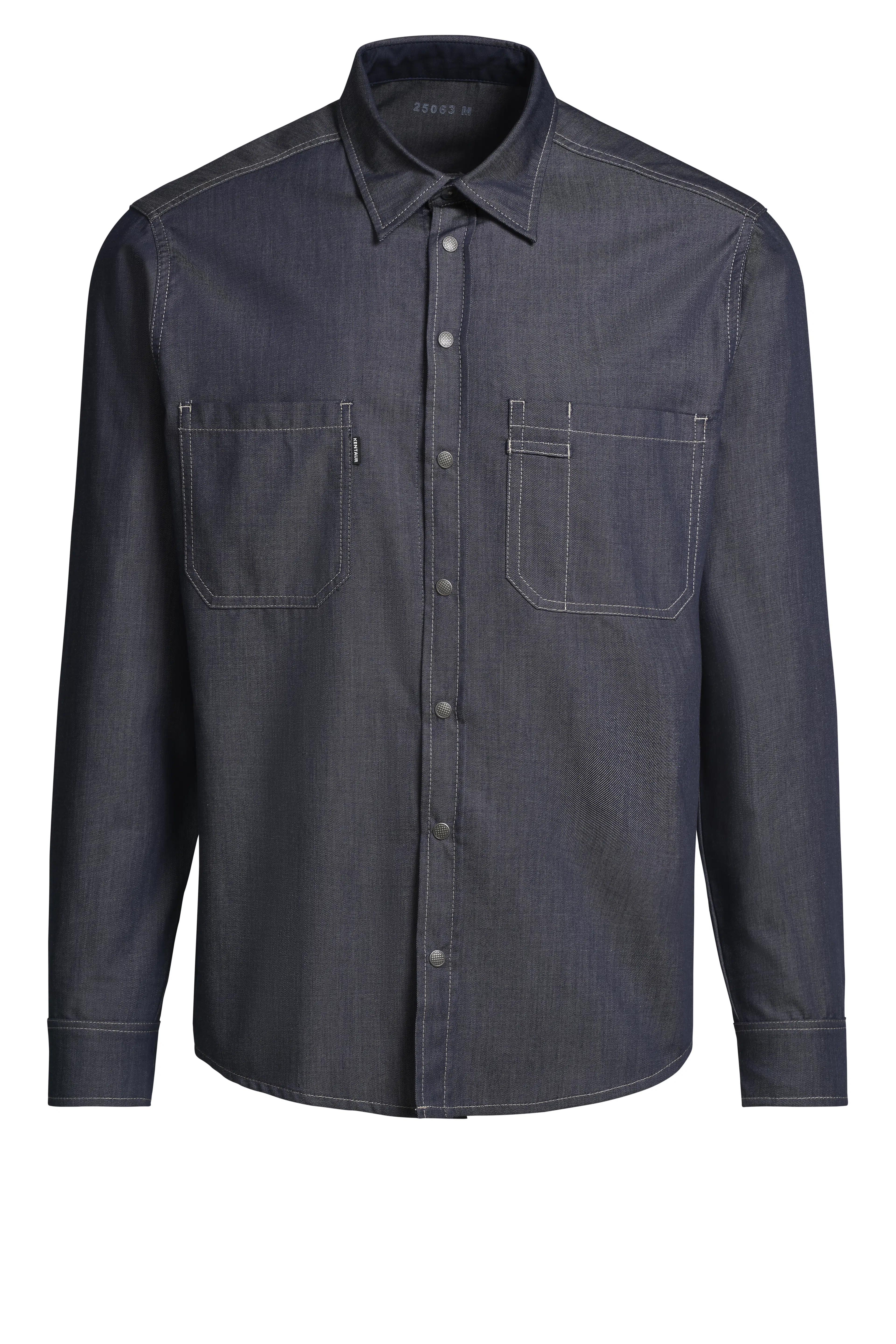 Herrenhemd - denim blau