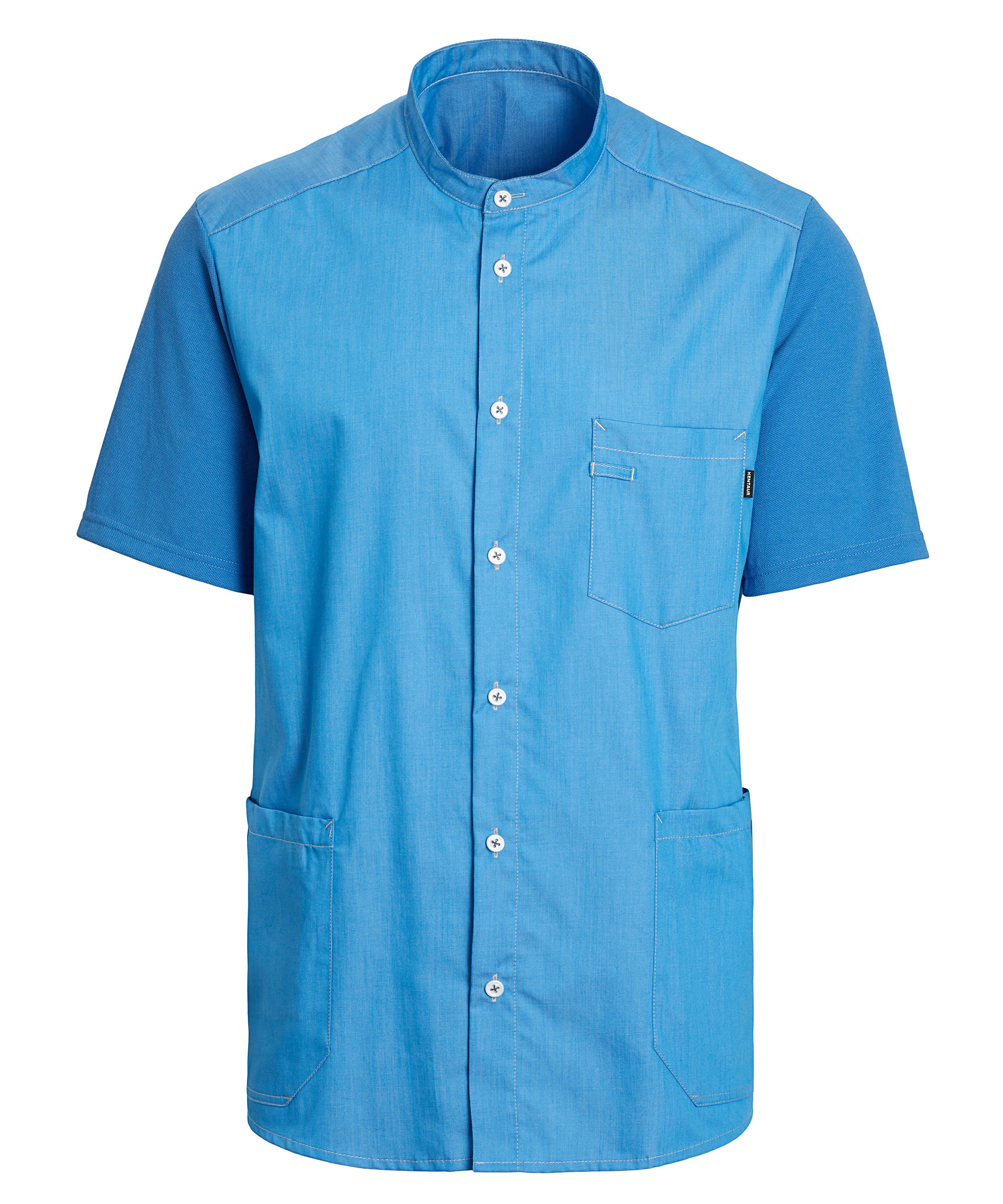 Herren Piqué Kasack - super blue
