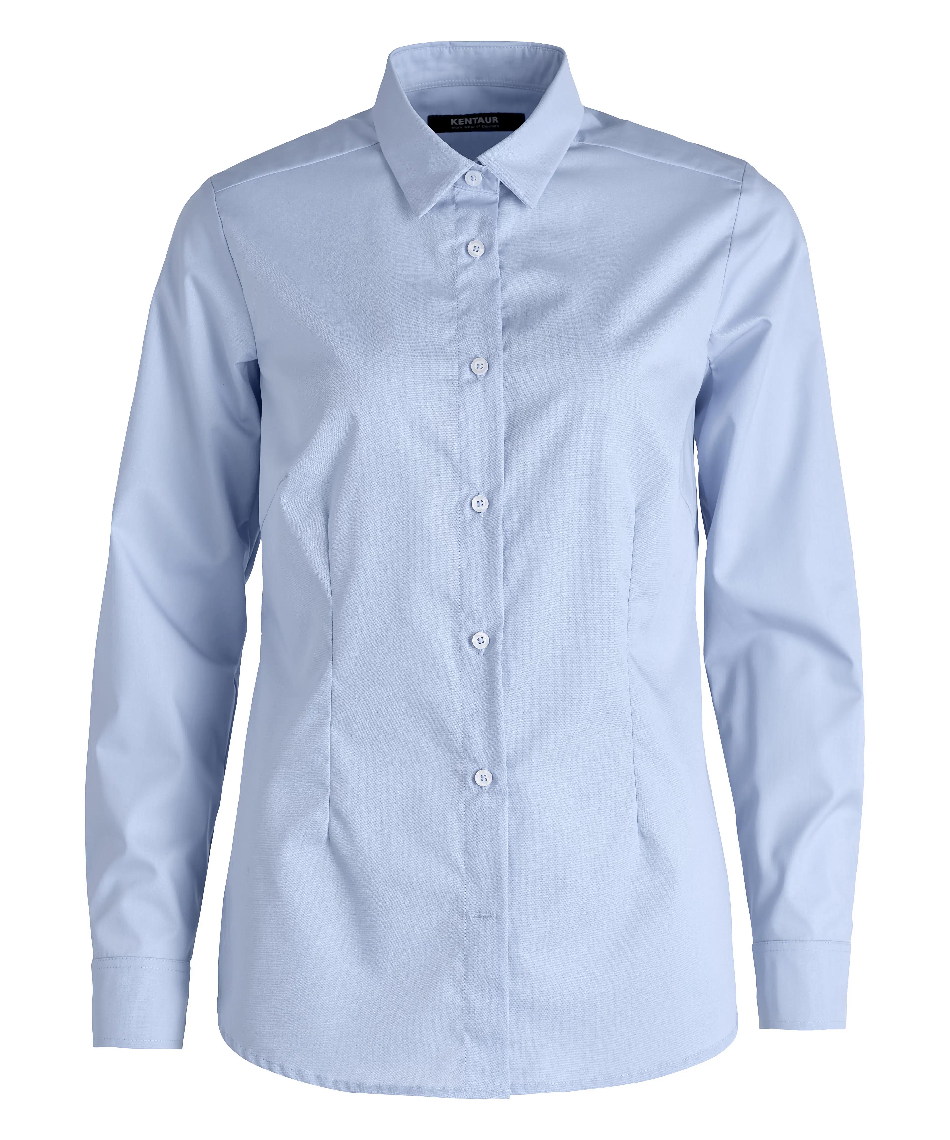 Damenbluse - Modern Fit - city blue