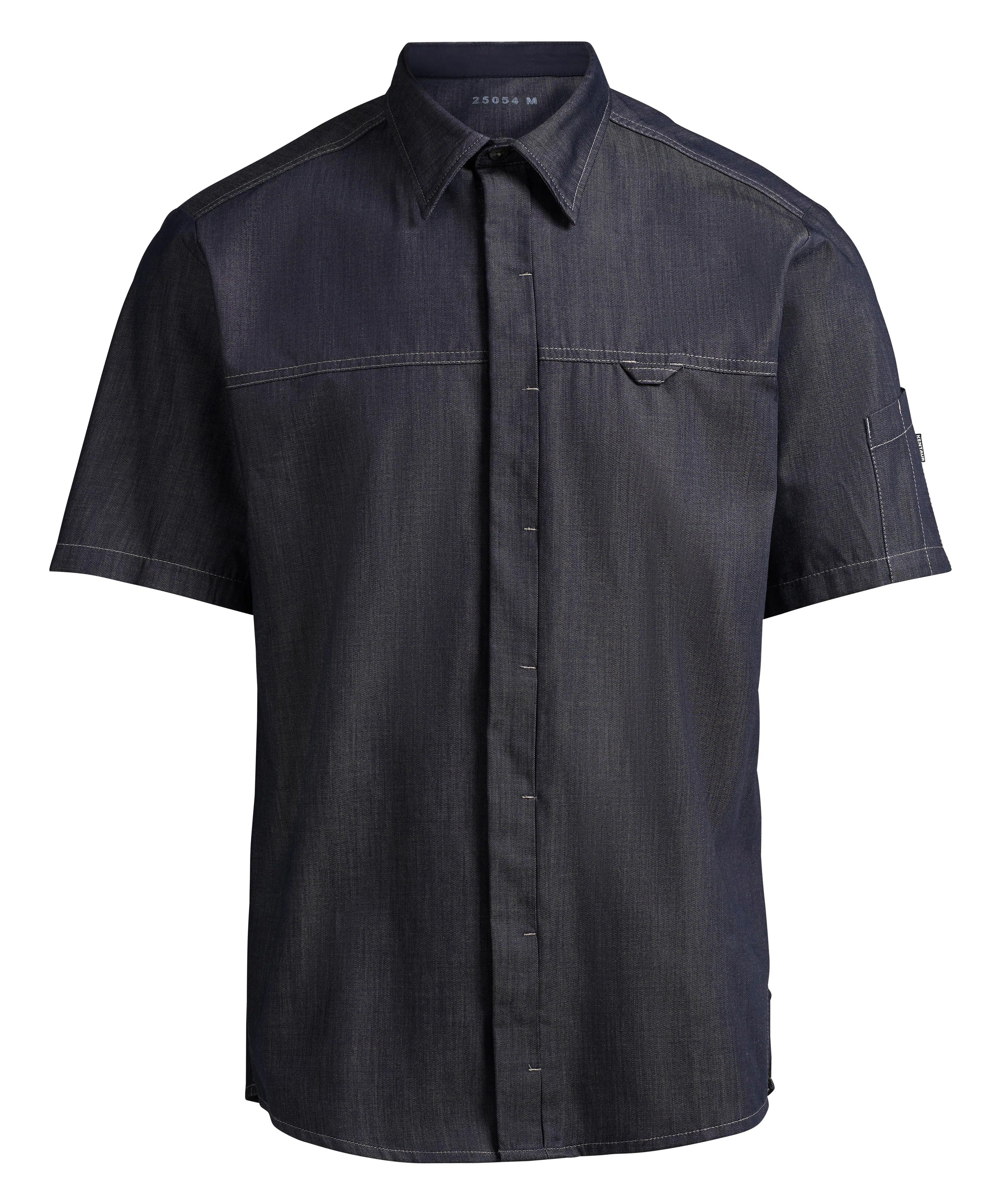 Herrenhemd - denim blau