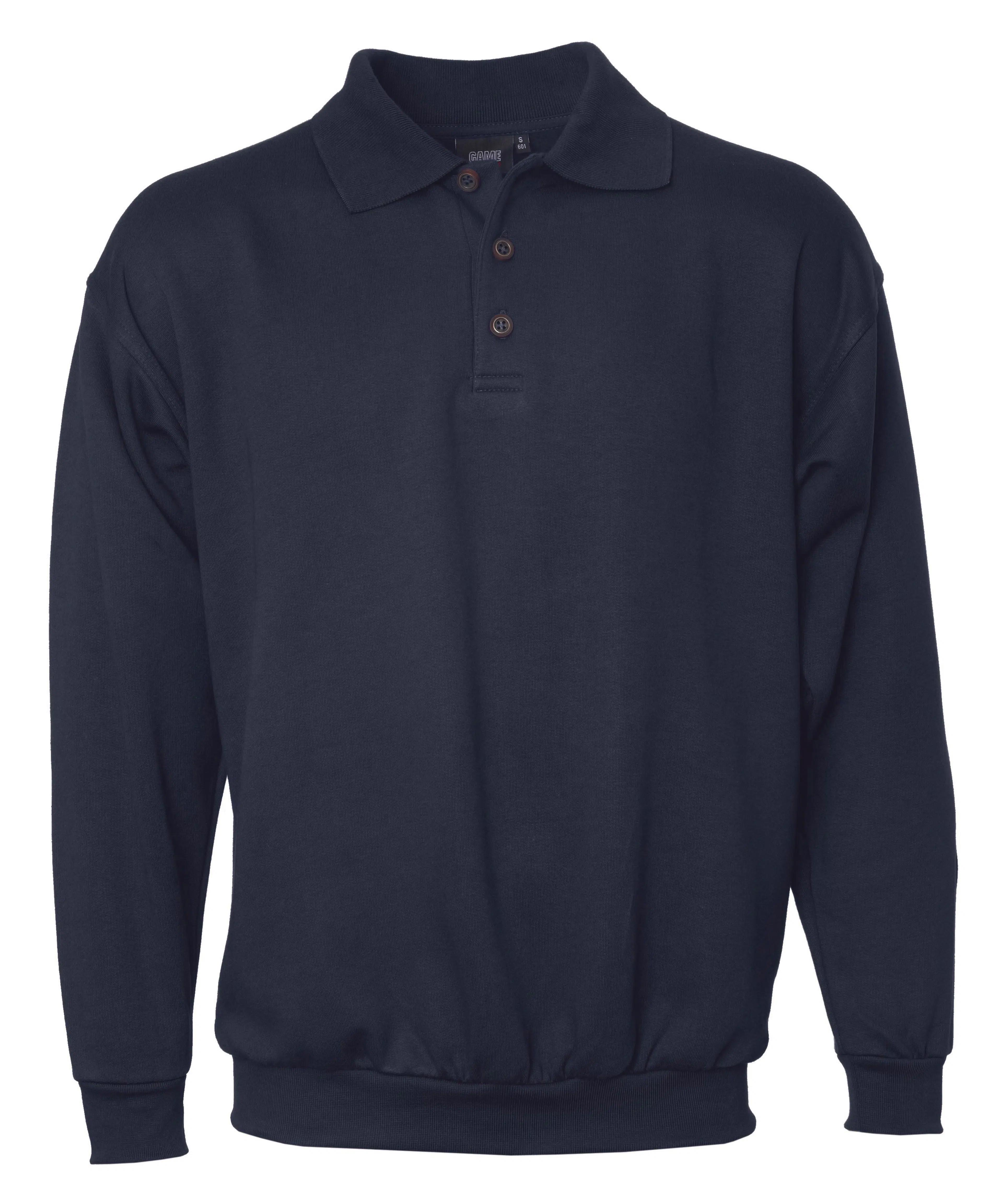 GAME Polo Sweatshirt ID0601 - marine