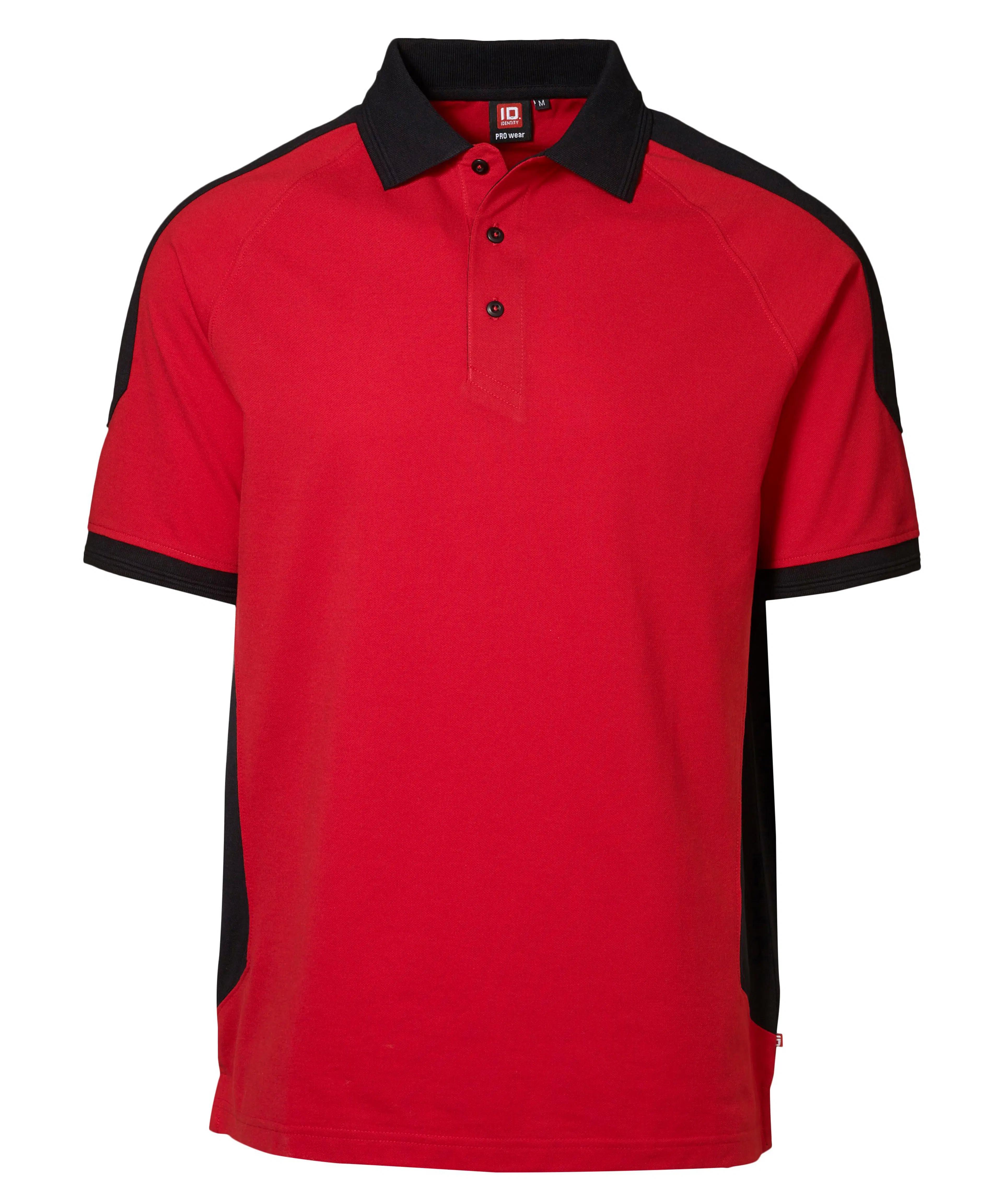 PRO Wear Poloshirt ID0322 - rot/schwarz