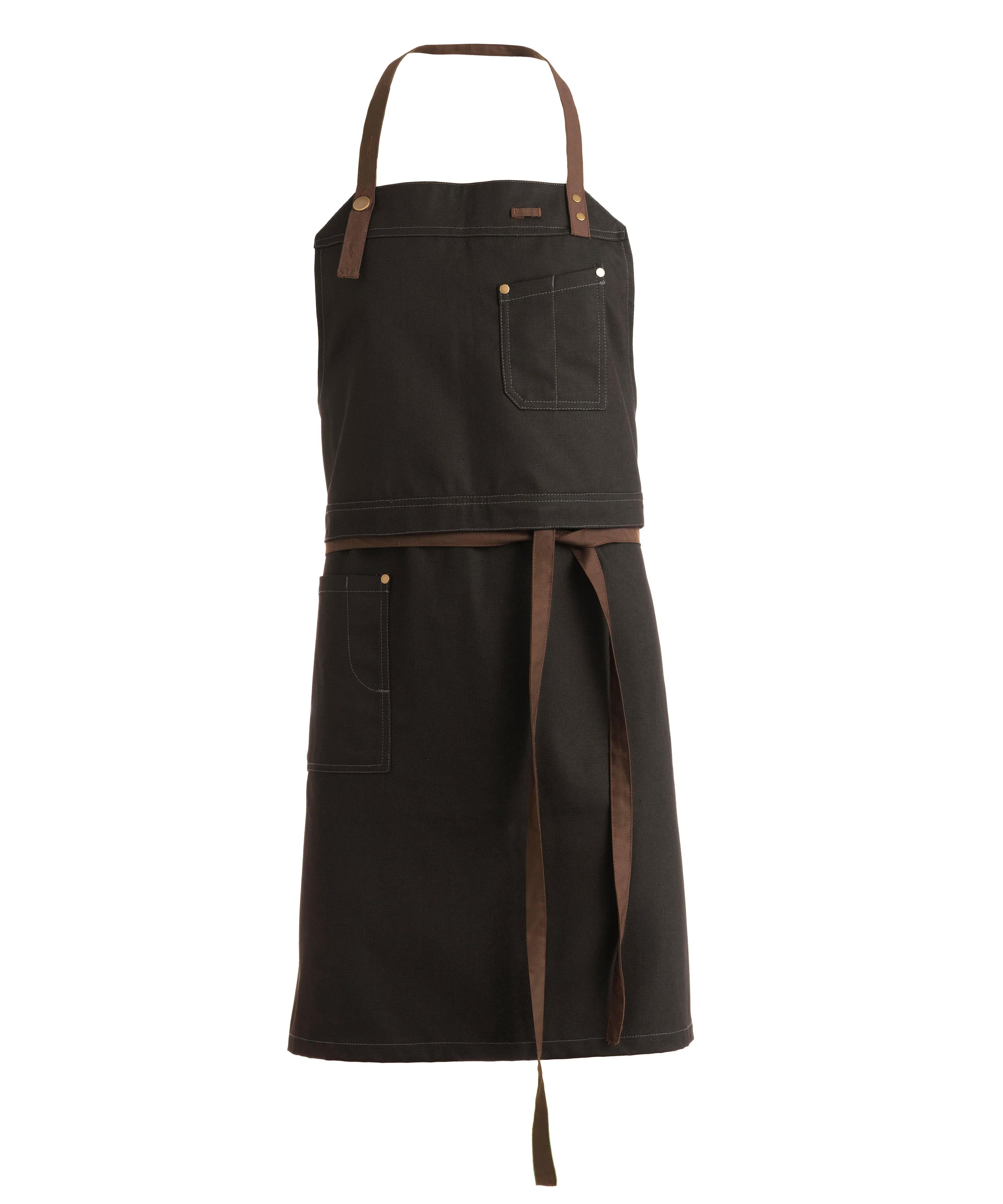 Kentaur - Raw smækforklæde m. lommer - sort unisex, 60/40% CO/PES - 325 g/m2