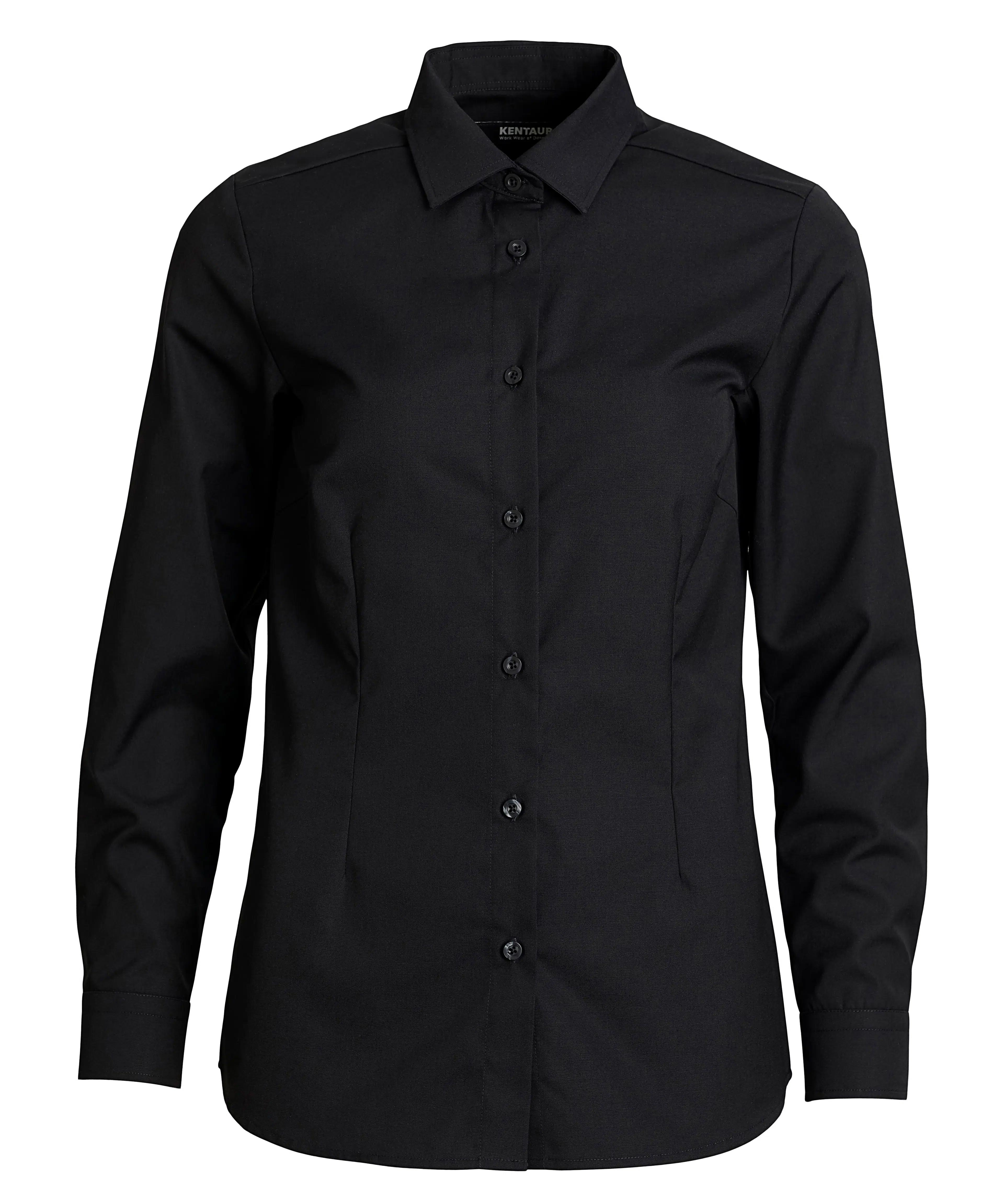 Damenbluse - Modern Fit - schwarz