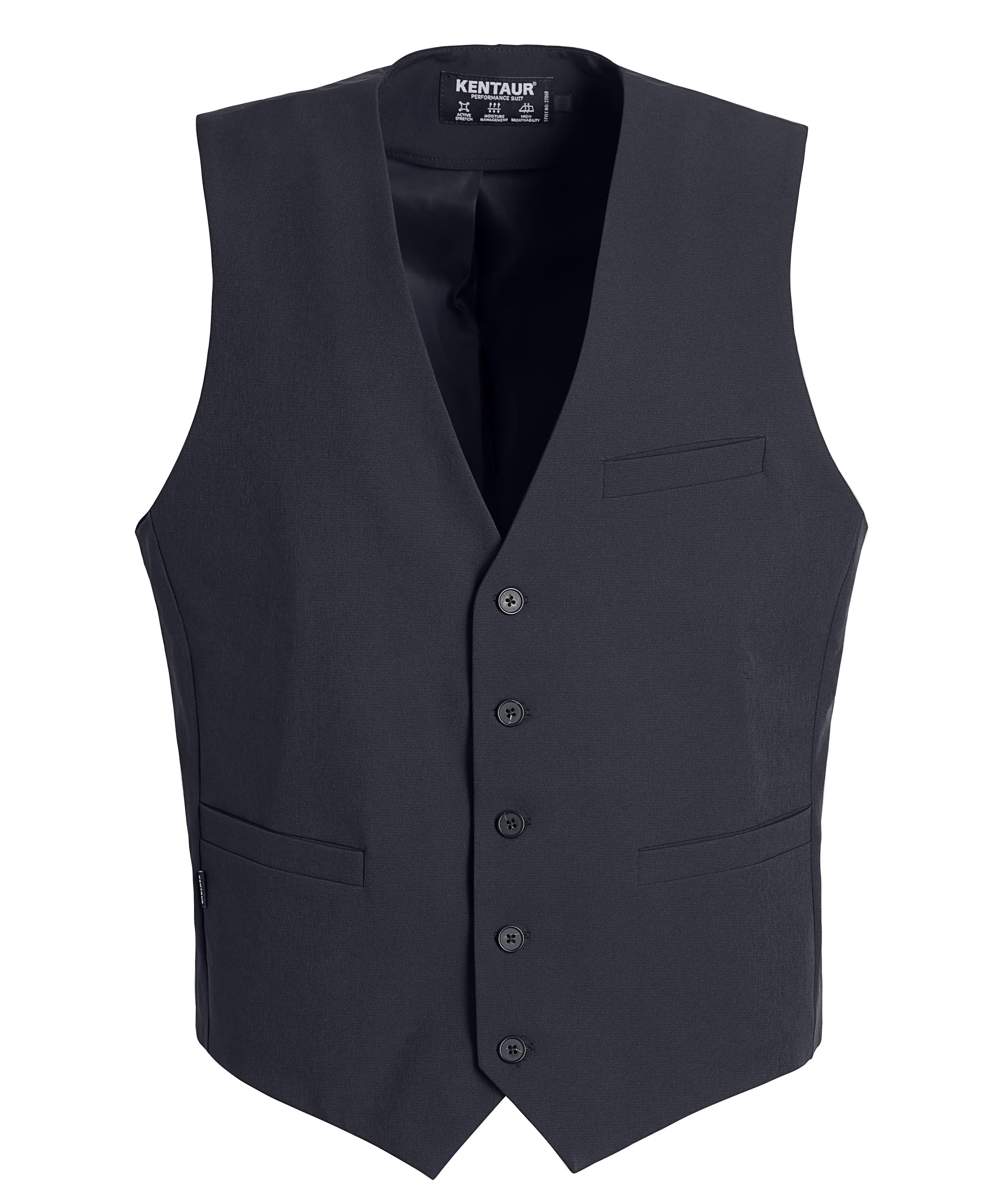 Kentaur - Herre suit vest 4-way-stretch - dark night male, 90/10% rPES/EL - 220 g/m2