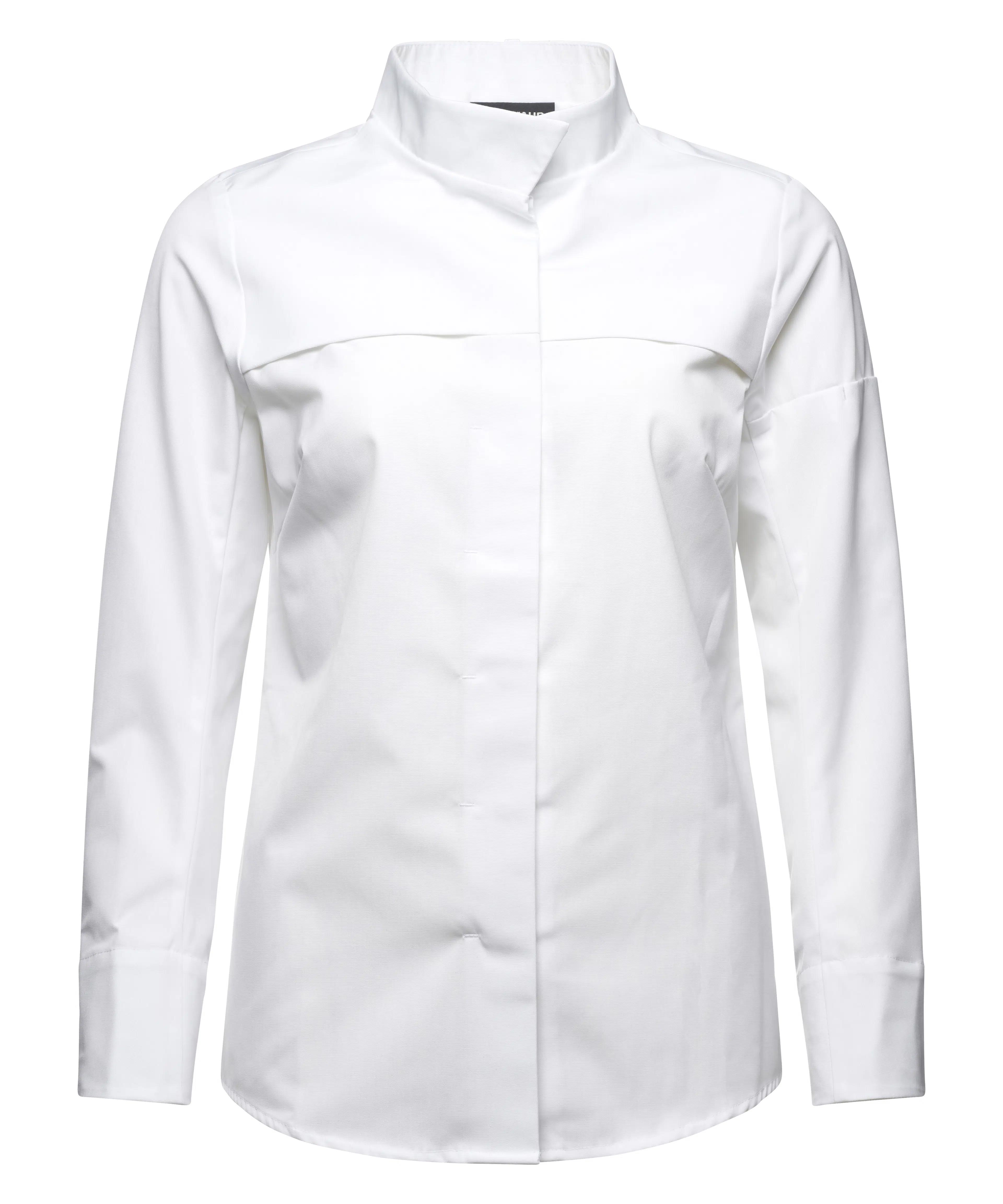 Damen Kochbluse - weiß