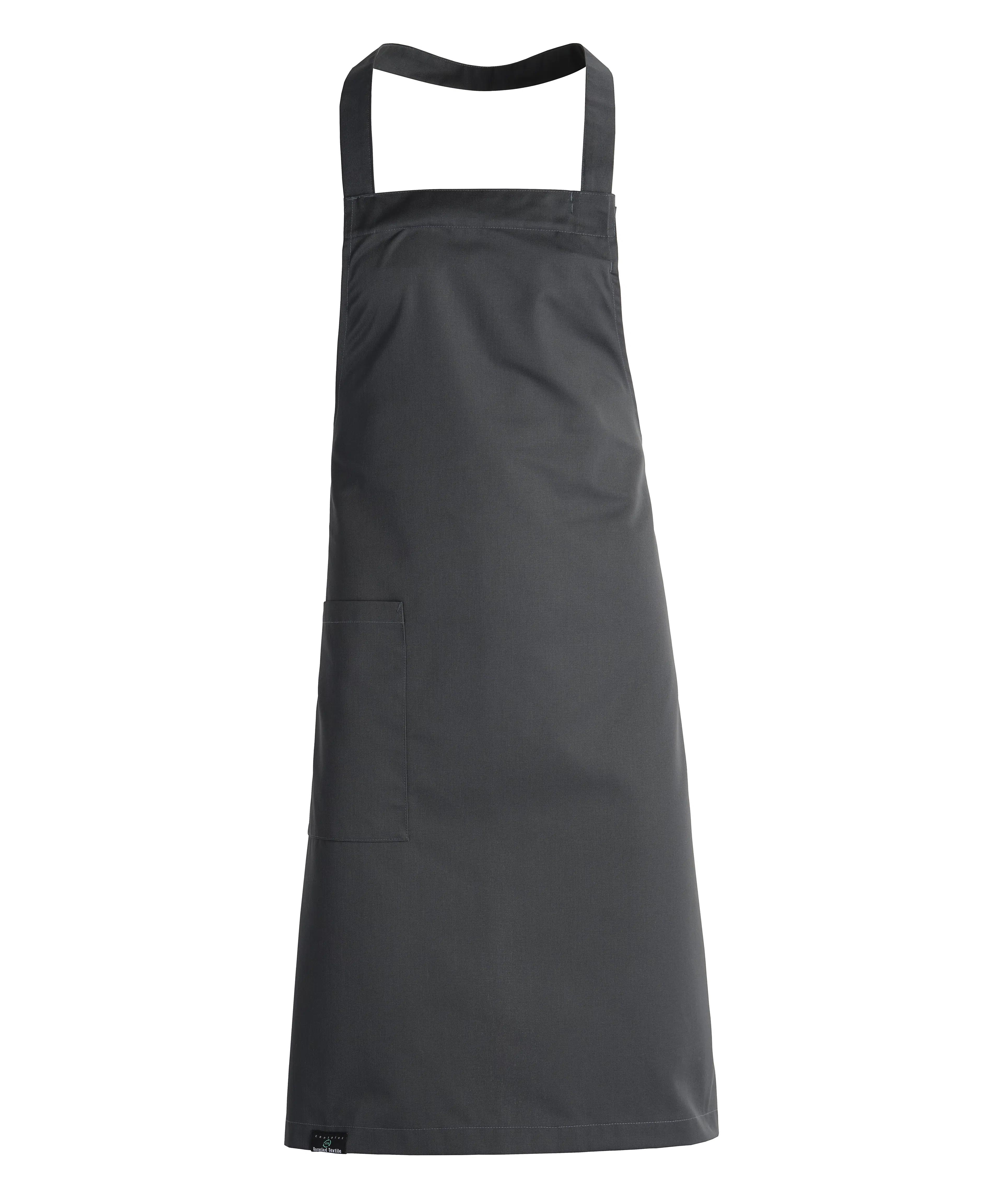 Latzschürze m. Tasche - charcoal