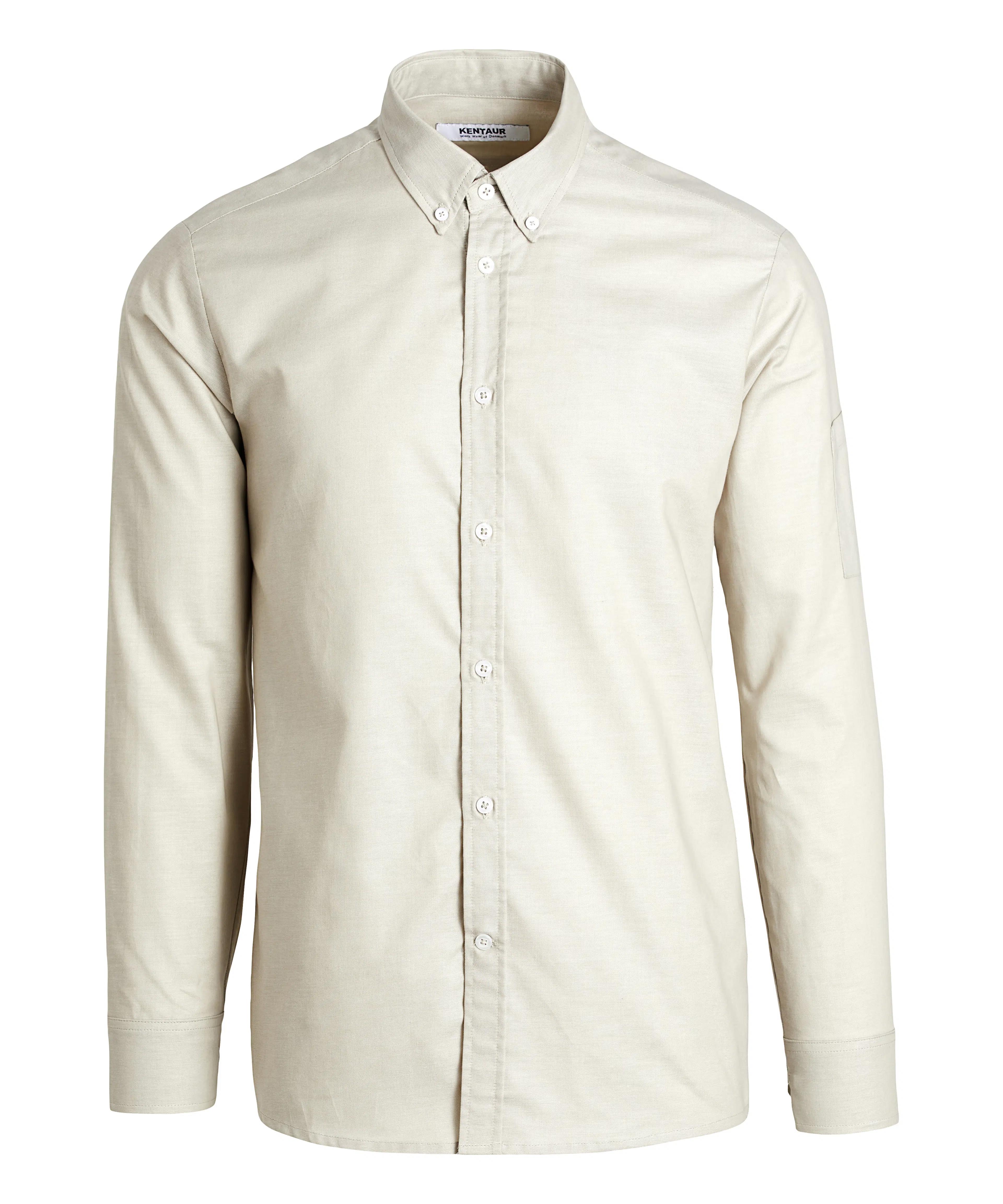 Oxford Herrenhemd Button-Down - sand
