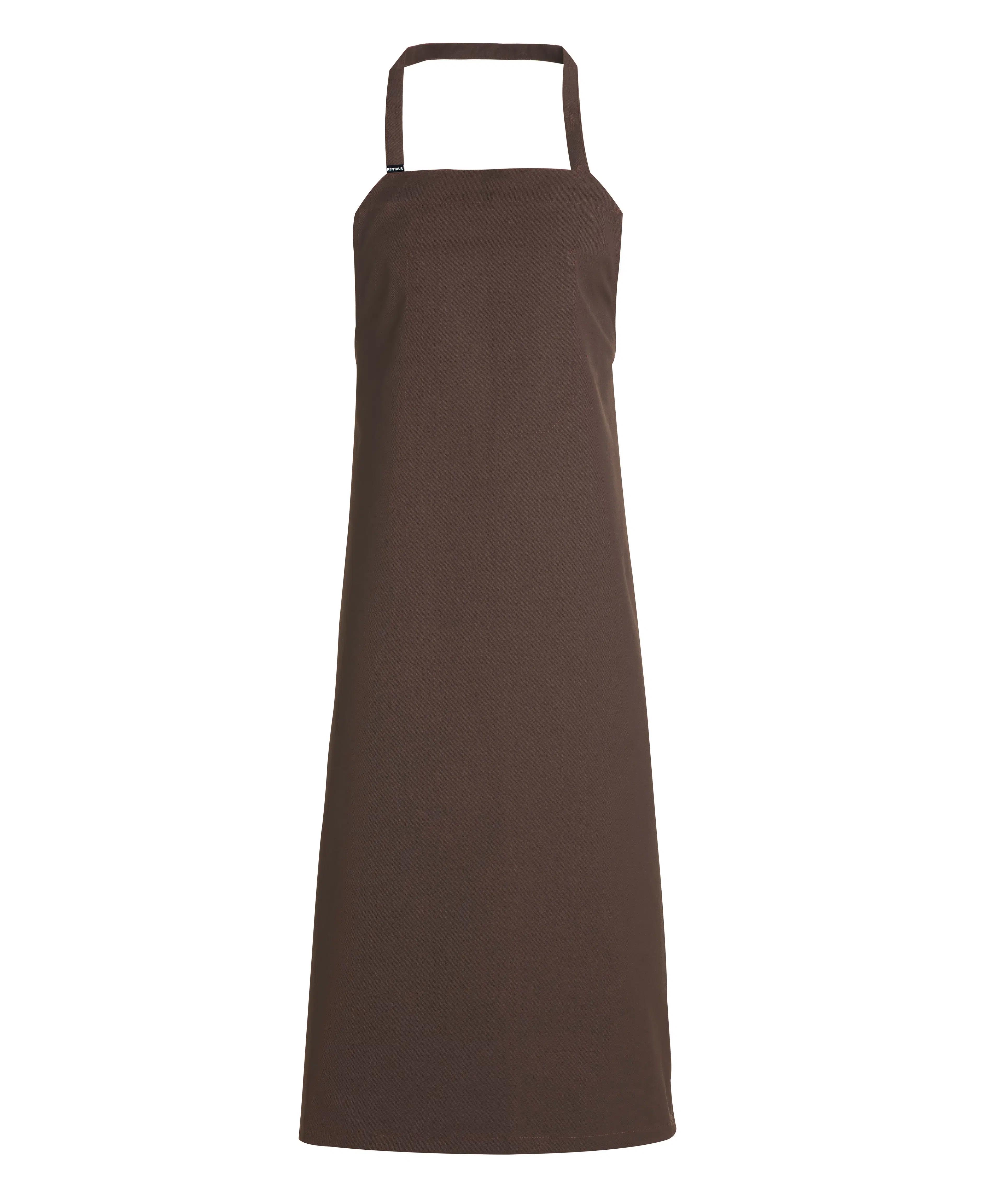Latzschürze extrabreit - mocca