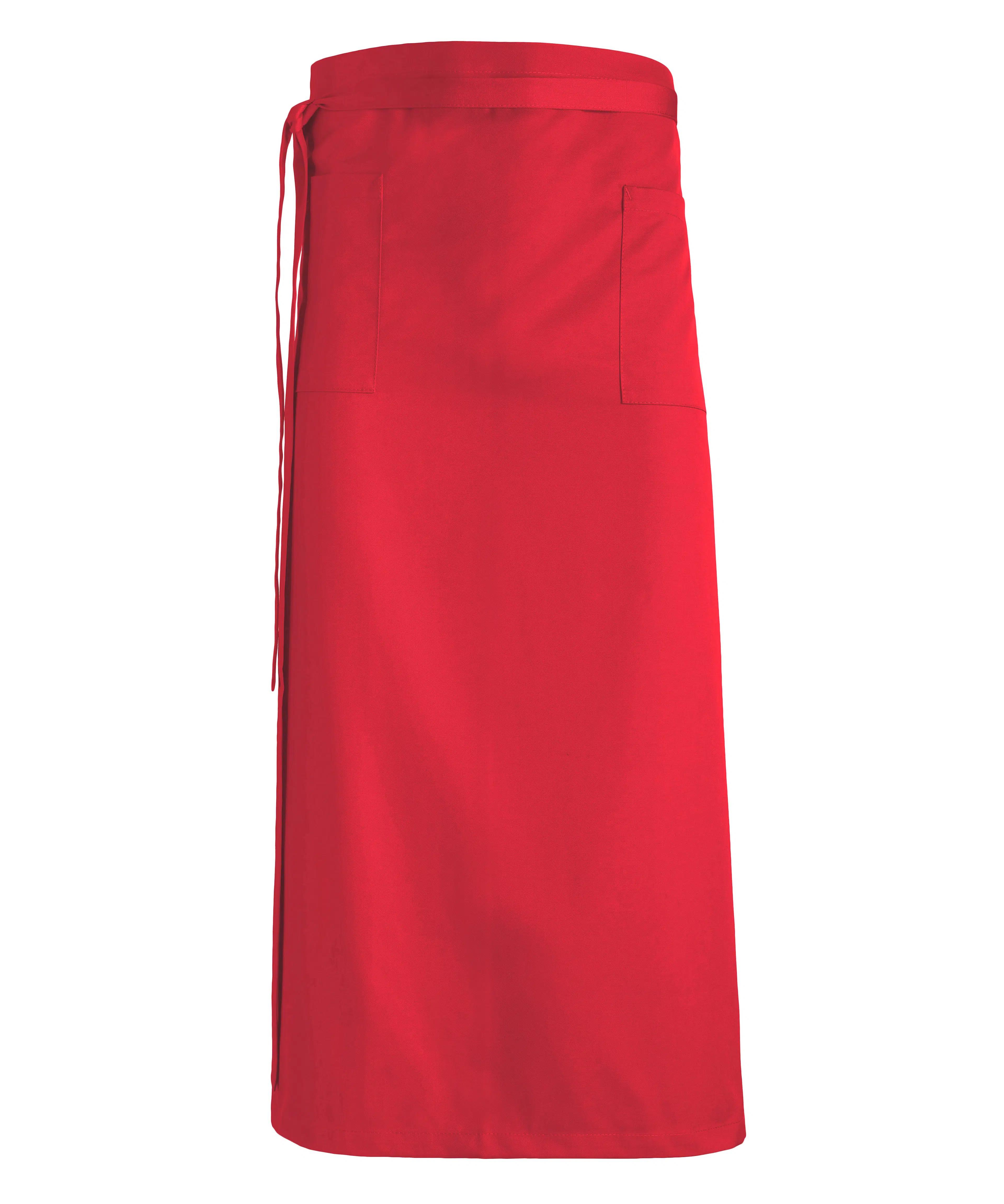 Bistroschürze m. Taschen - rot 1
