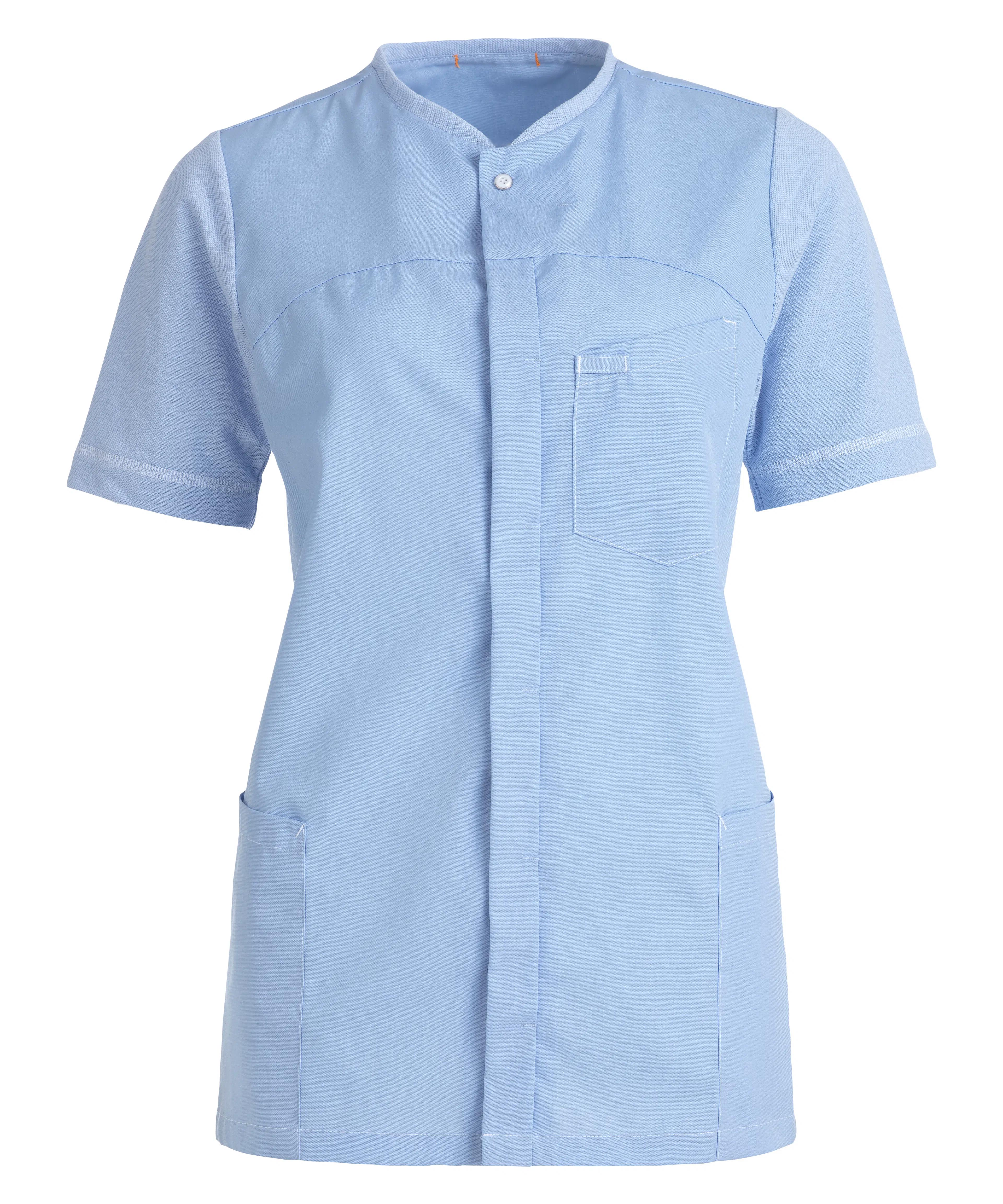 Unisex Piqué Kasack - hellblau