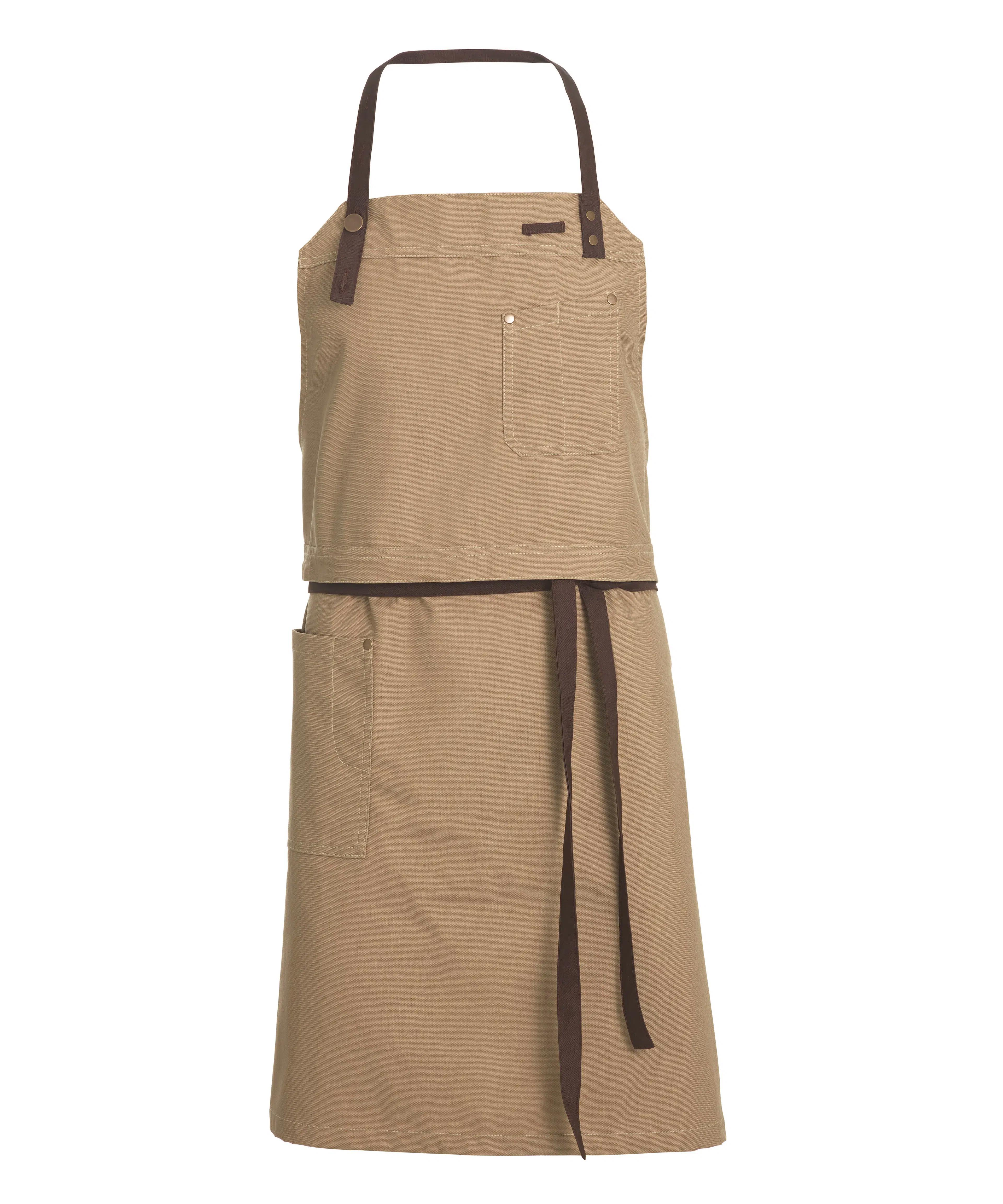 Raw Latzschürze m. taschen - khaki